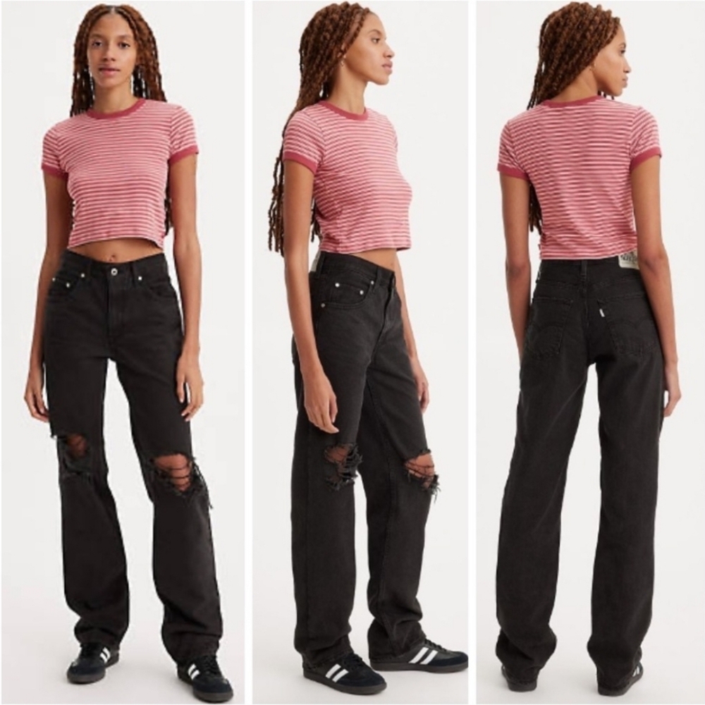NWT Levi's Silver Tab '94 Baggy Straight Leg Black Size 28×31